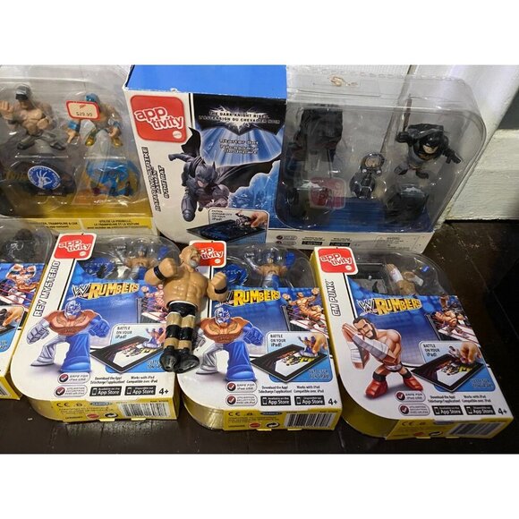 2012 Rumblers Apptivity Wrestling Figure LOT WWE WWF CM Punk Cena MYSTERIO MORE - Picture 7 of 7